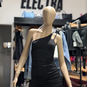 VESTIDO DOBLE BRETEL UN HOMBRO